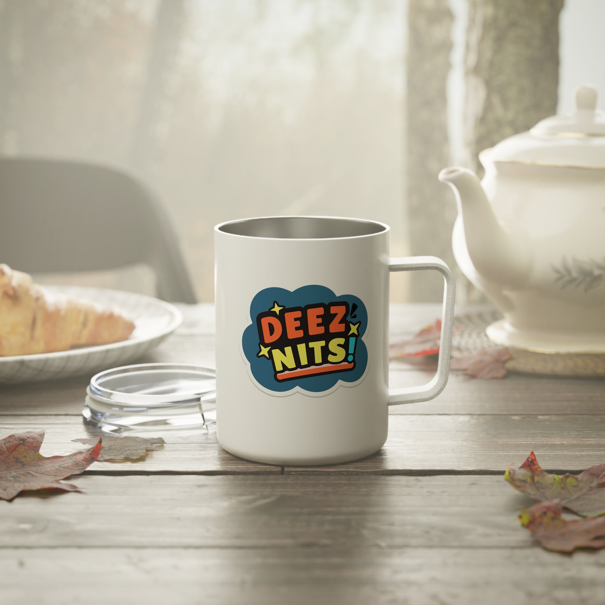 Deez Nits 10oz Insulated Travel Mug